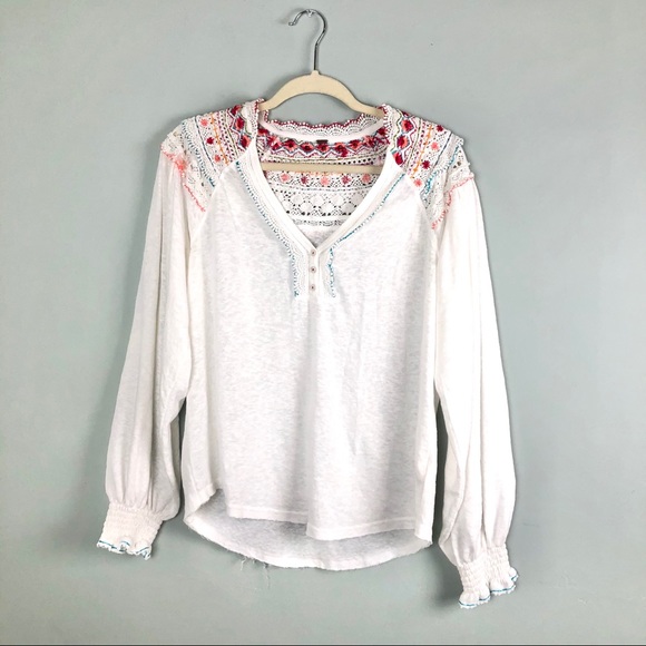 Free People Siesta Fiesta Embroidered Top - Picture 5 of 13